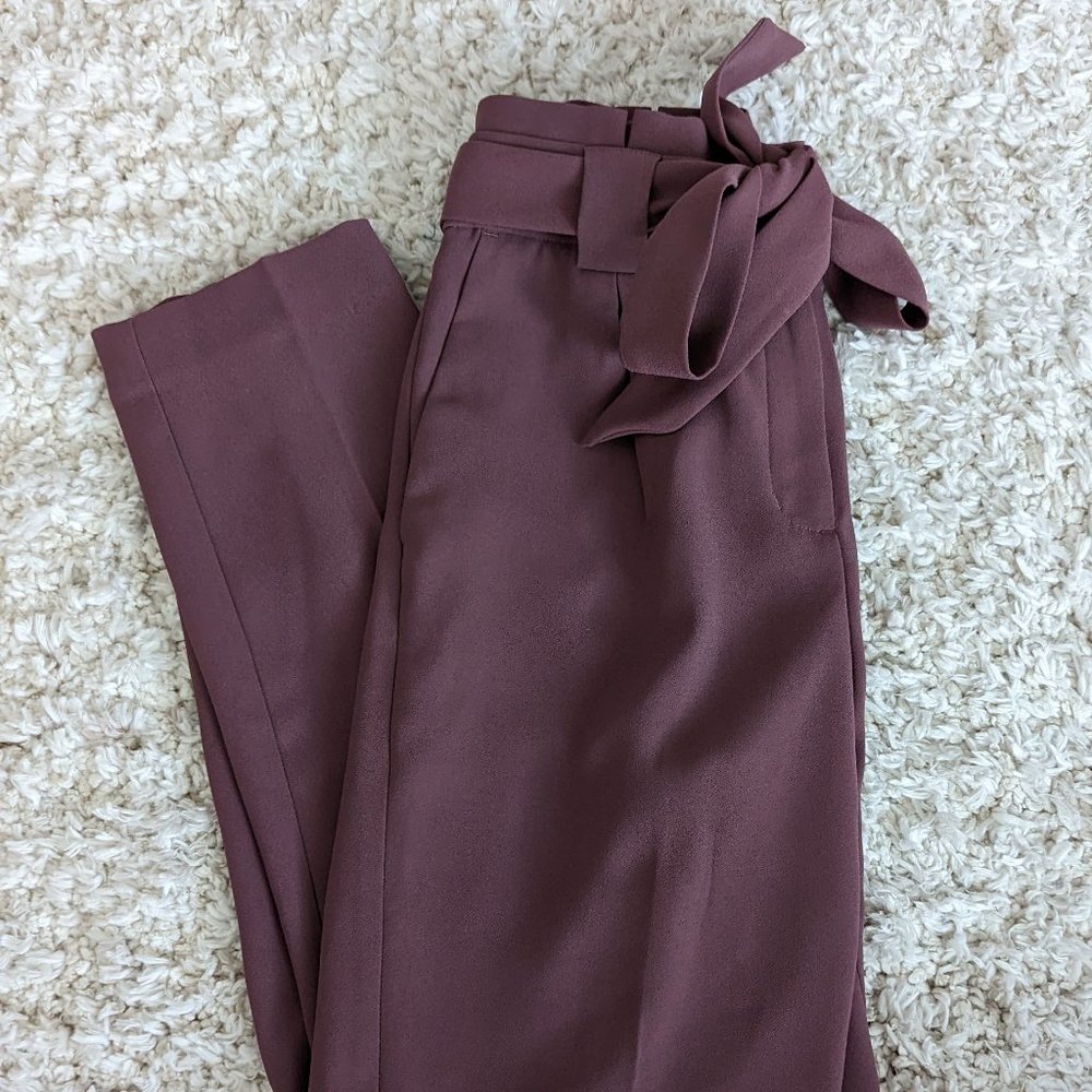 Express Ankle Paperbag Waist Pants 0R